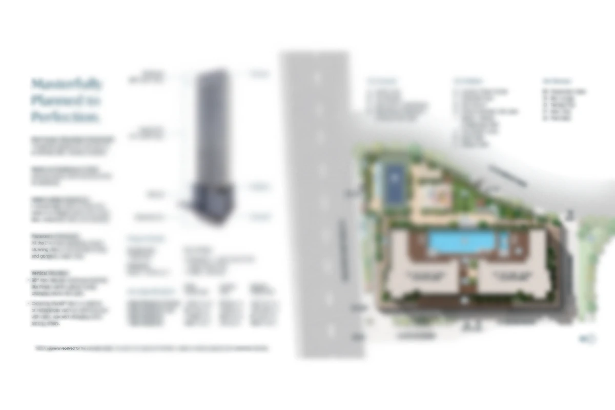 Master plan layout of SOBHA Aranya Gurgaon showing tower placement, landscaped spaces, and amenities