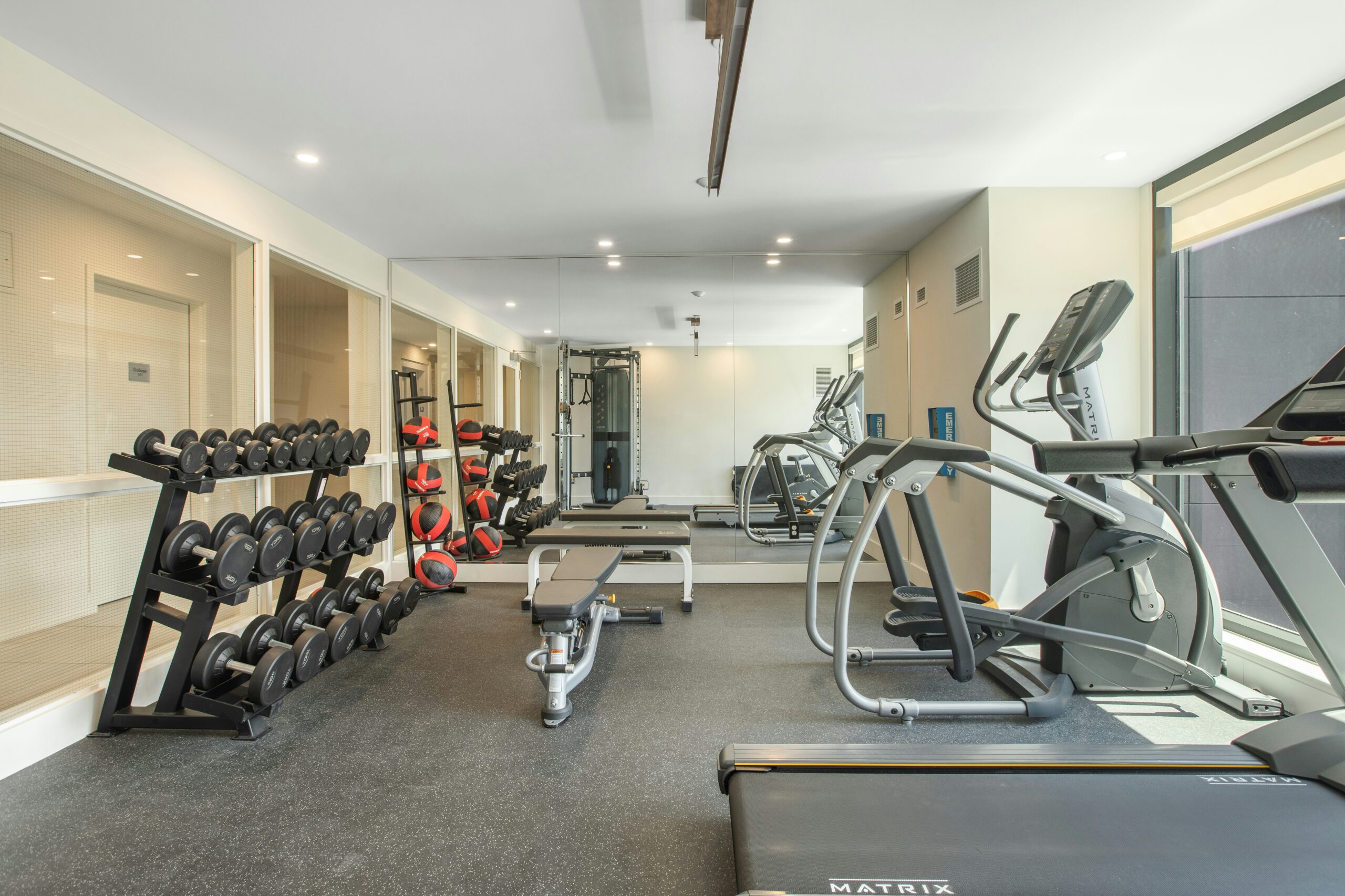 Modern fitness center and gymnasium at Sobha Budigere Cross Bangalore