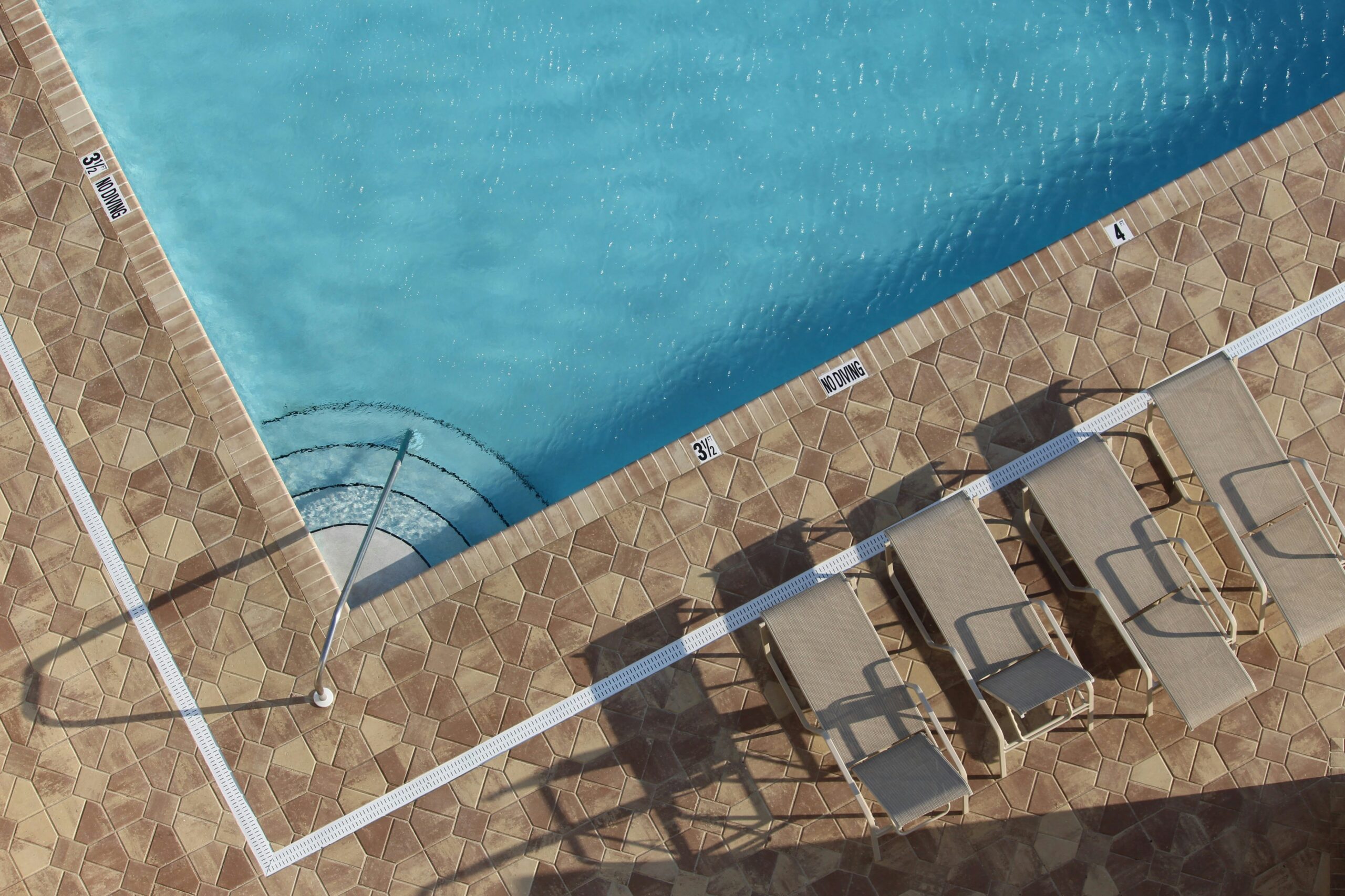 Luxury swimming pool at Sobha Budigere Cross township in East Bangalore