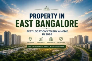Property in East Bangalore showcasing the best residential locations to buy a home in 2026 including Whitefield Hoskote and Budigere Cross