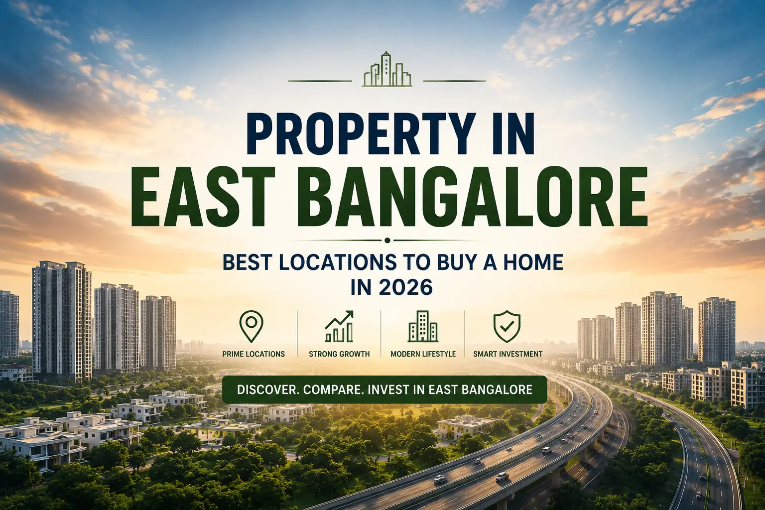 Property in East Bangalore showcasing the best residential locations to buy a home in 2026 including Whitefield Hoskote and Budigere Cross