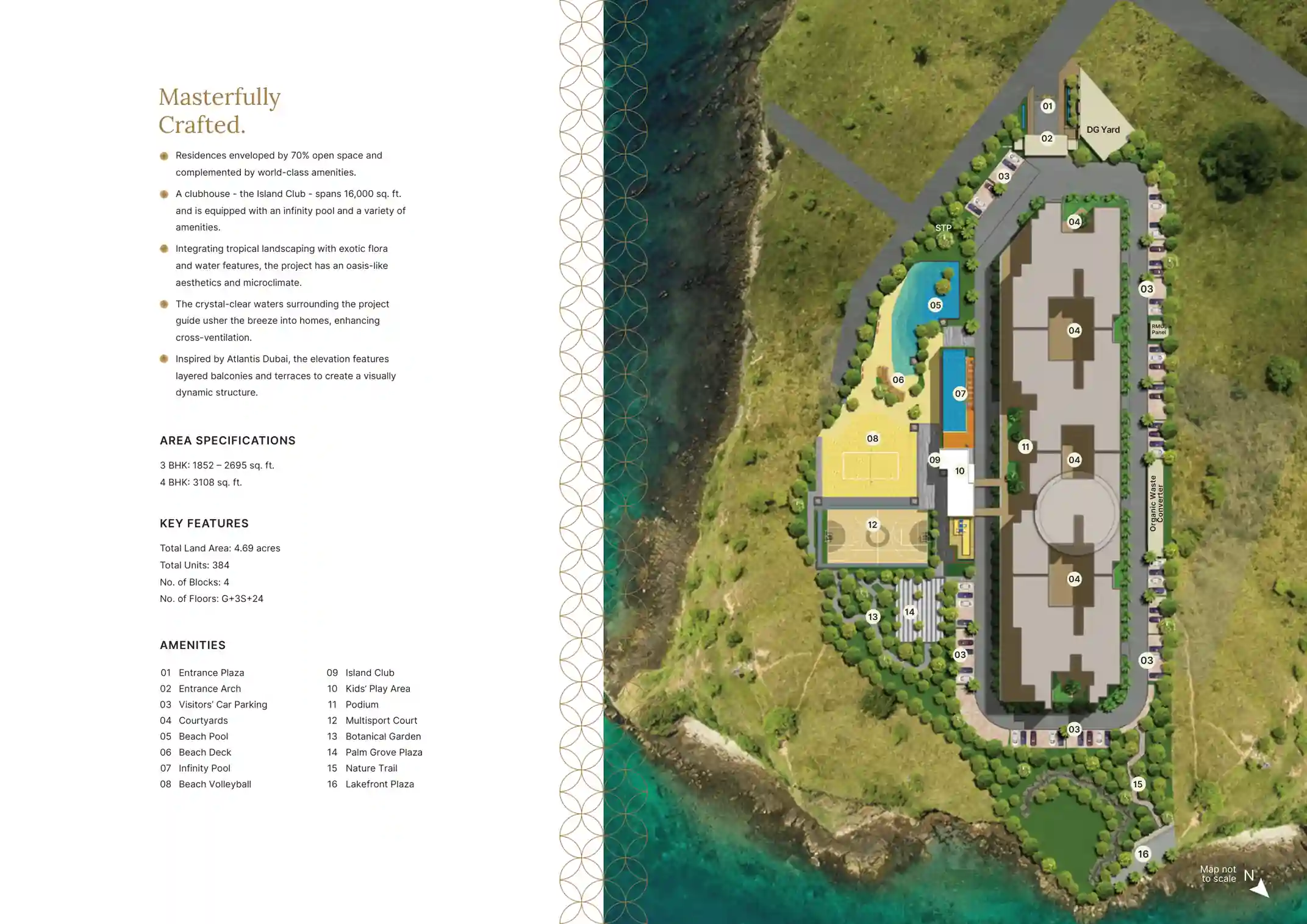 Sobha Atlantis master plan Silver Sand Island Vyttila