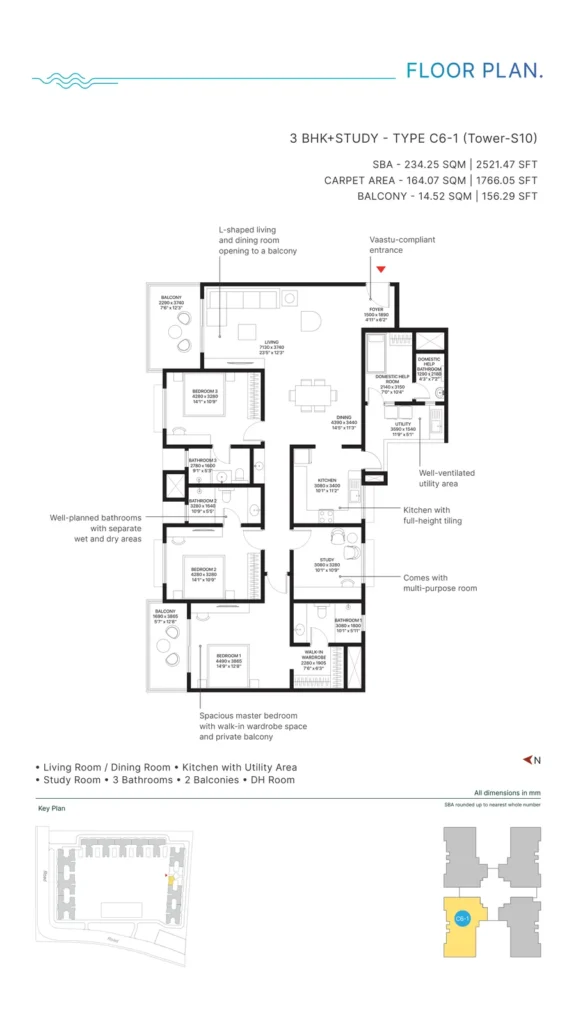 floorplan_p10_typeC6-1_3bhkstudy_full