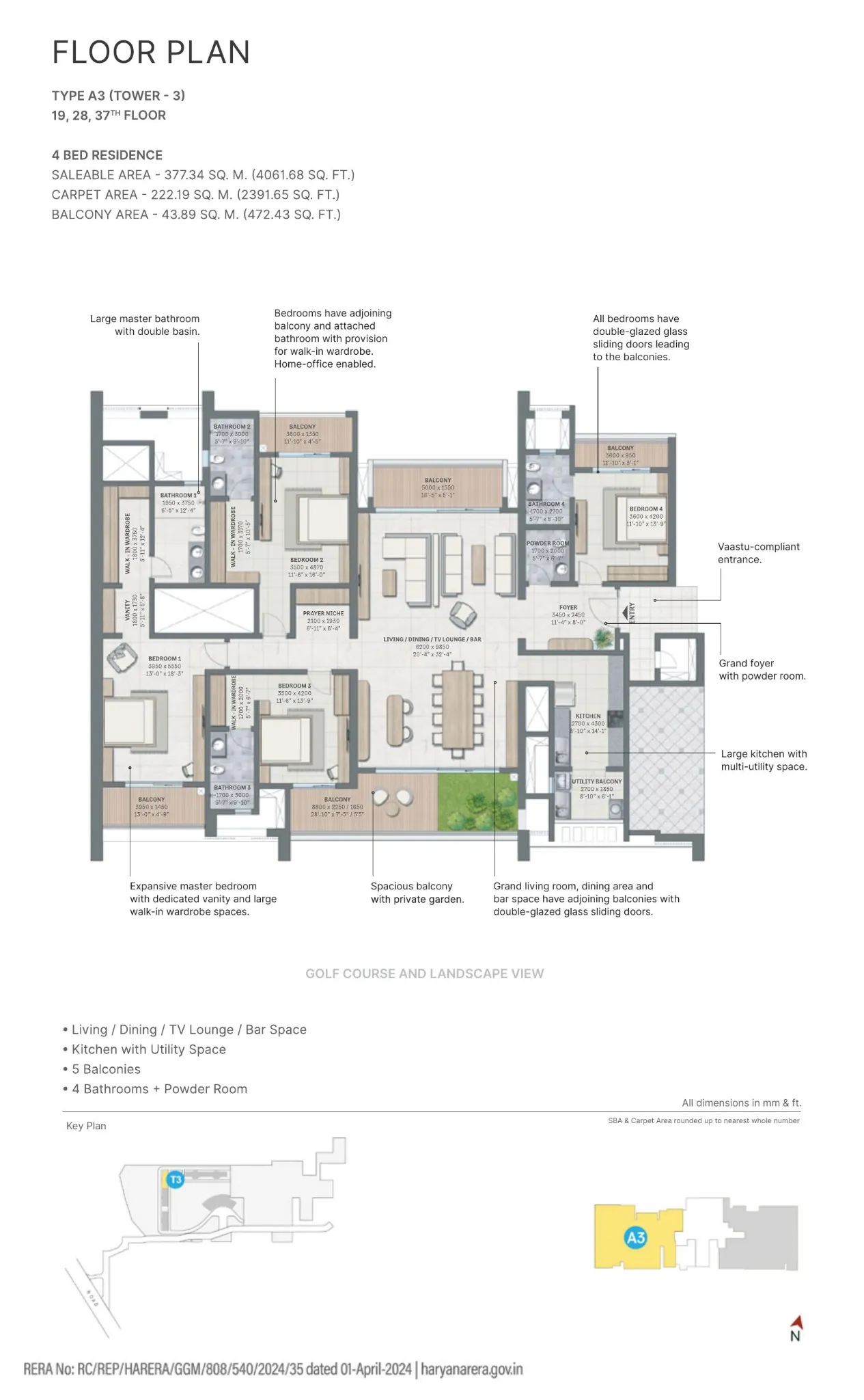 sobha-aranya-A3-tower3-4bhk-4062sqft
