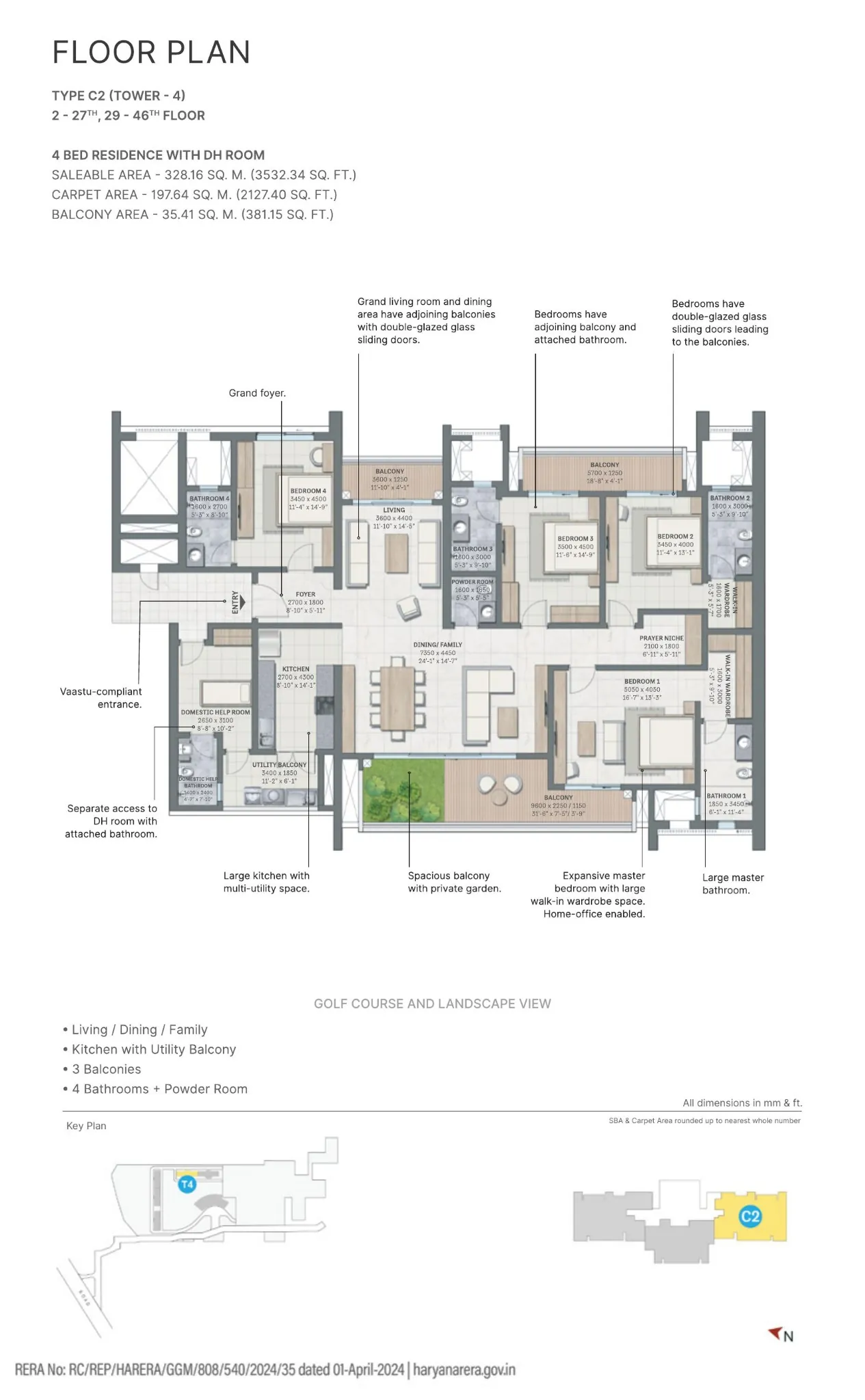 sobha-aranya-C2-tower4-4bhk-3532sqft
