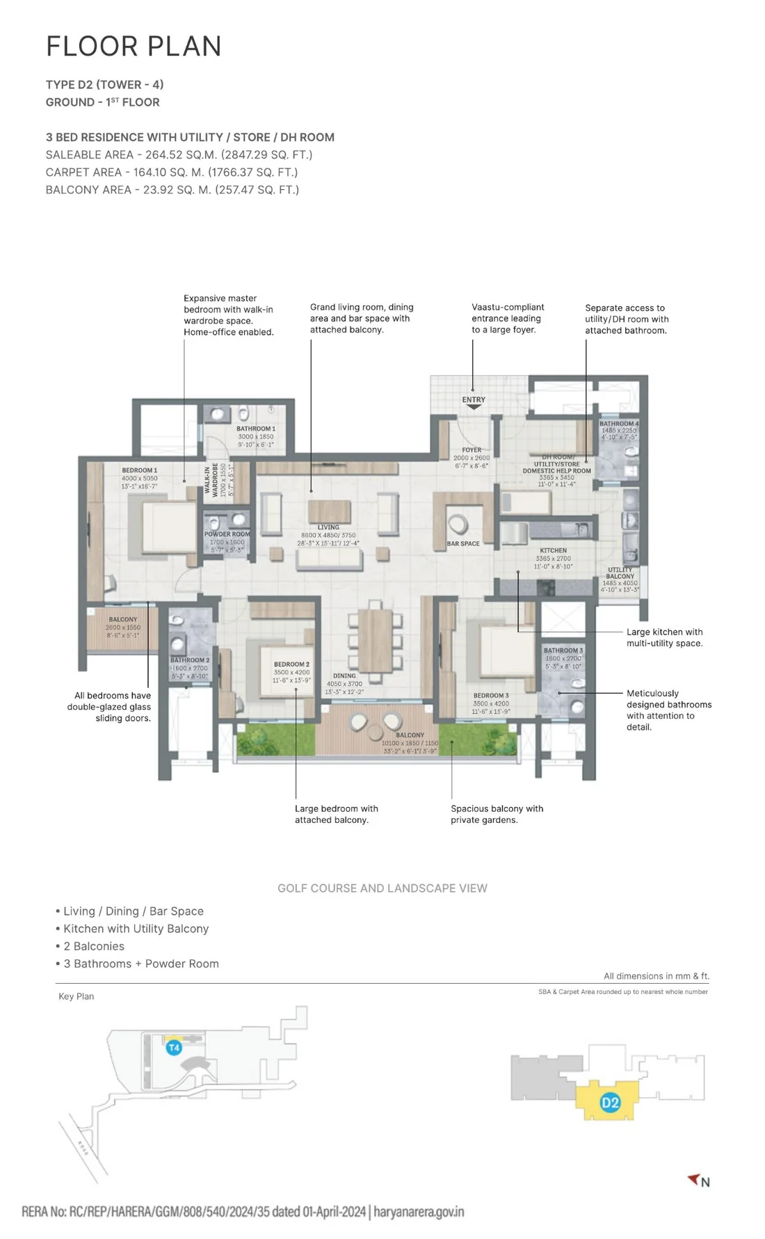 sobha-aranya-D2-tower4-3bhk-2847sqft