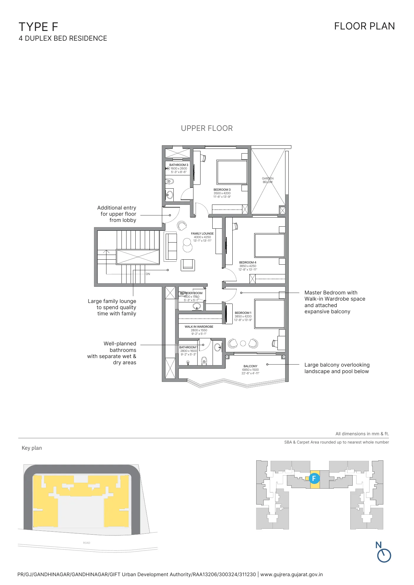 sobha-elysia-floor-plan-type-f-duplex-upper-floor.
